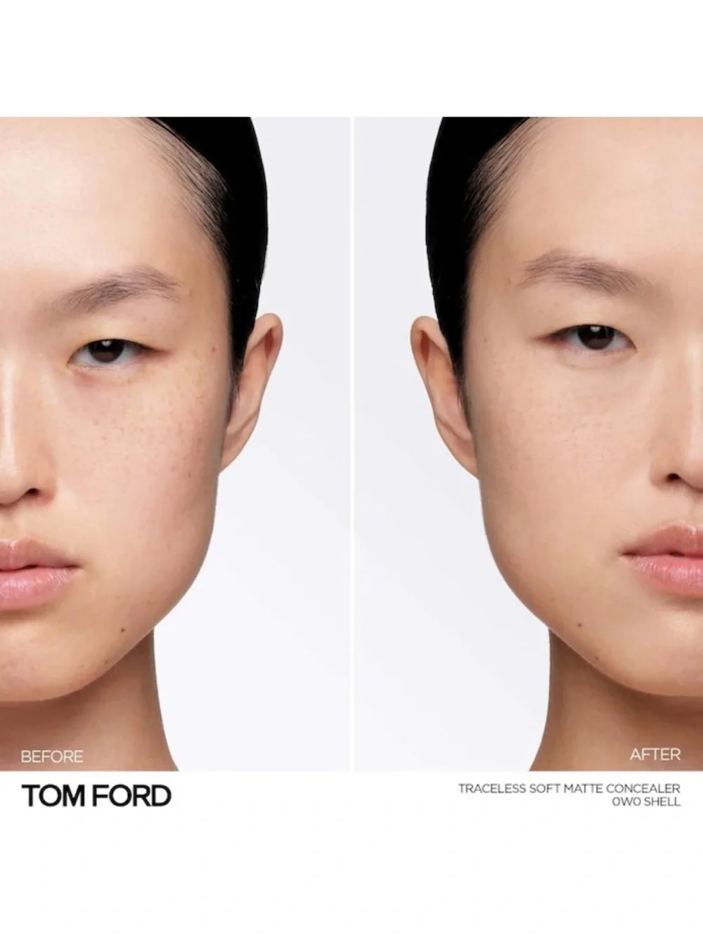 NiB TOM FORD Traceless Soft Matte Concealer in 0W0 Shell - fair skin lt yellow